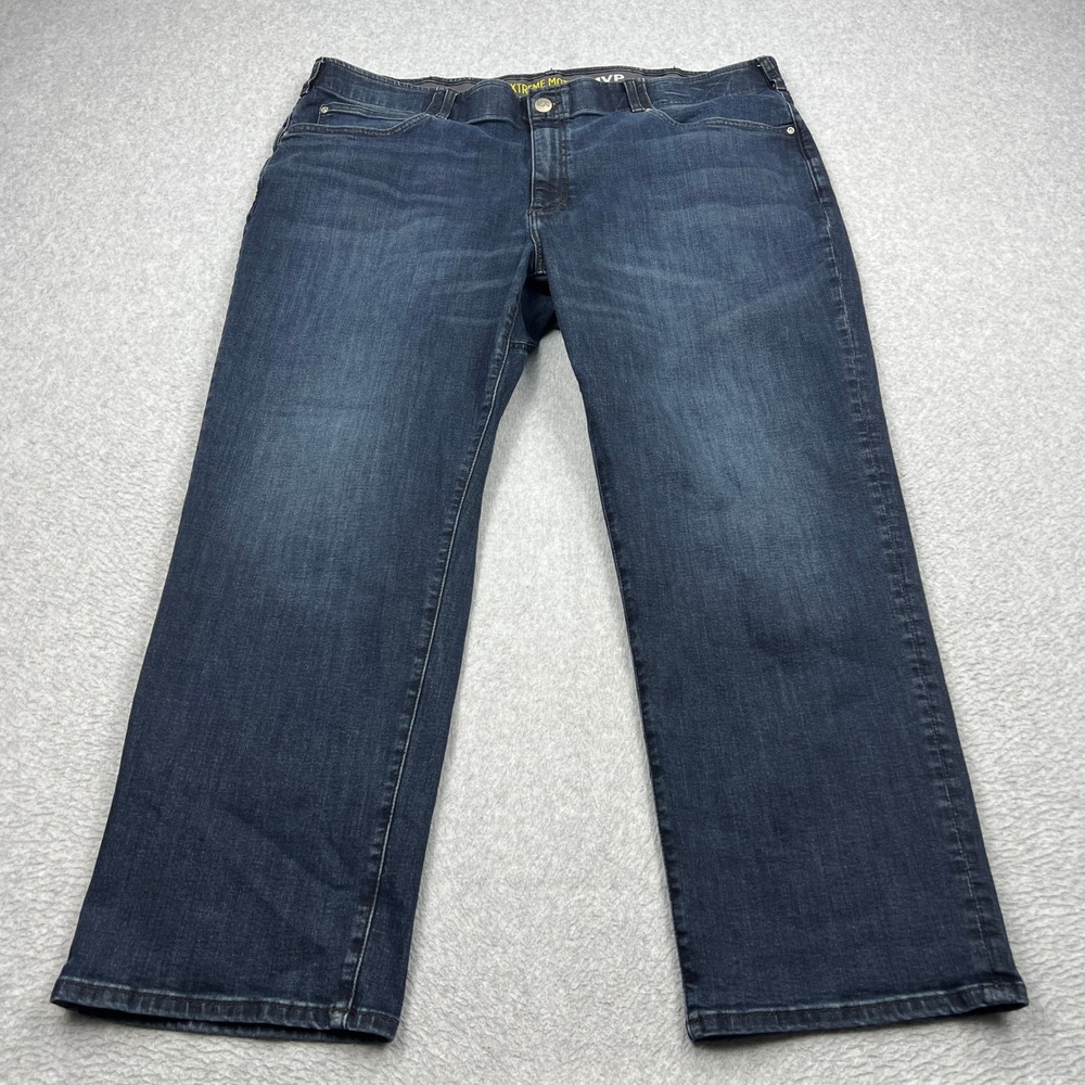 Lee Extreme Motion MVP Jeans Mens 46x29 Blue Relaxed Fit Straight Leg Stretch